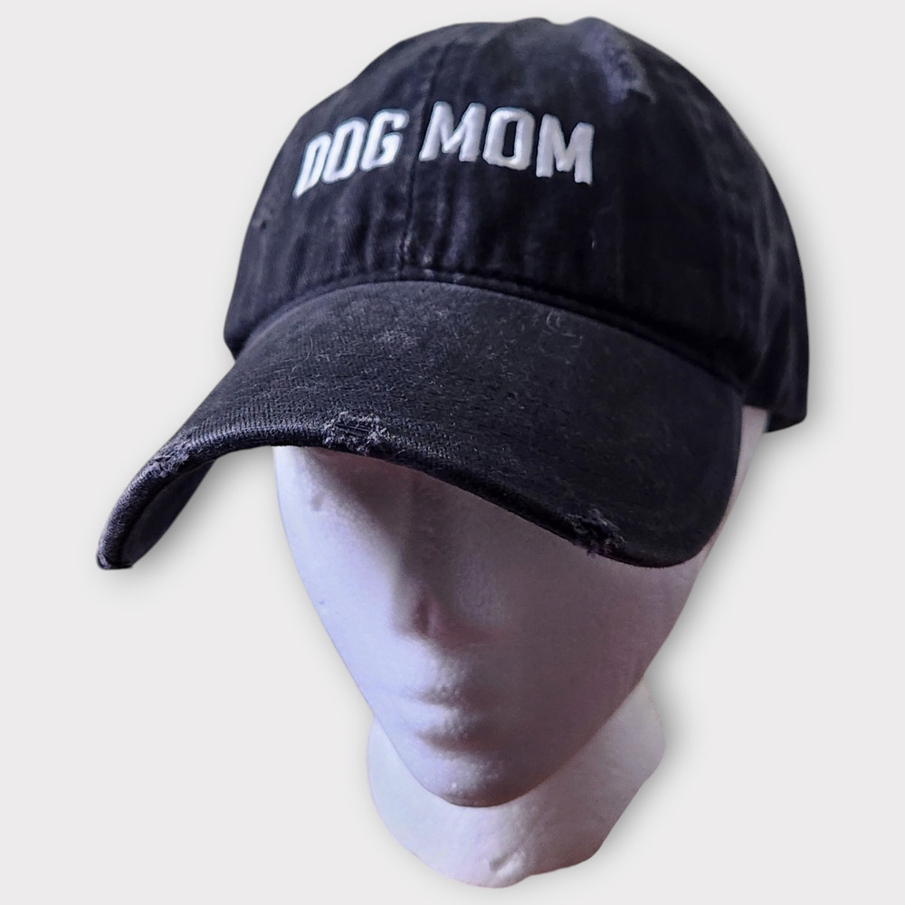 David and Young Baseball Cap Dog Mom Distressed Adjustable One Size
